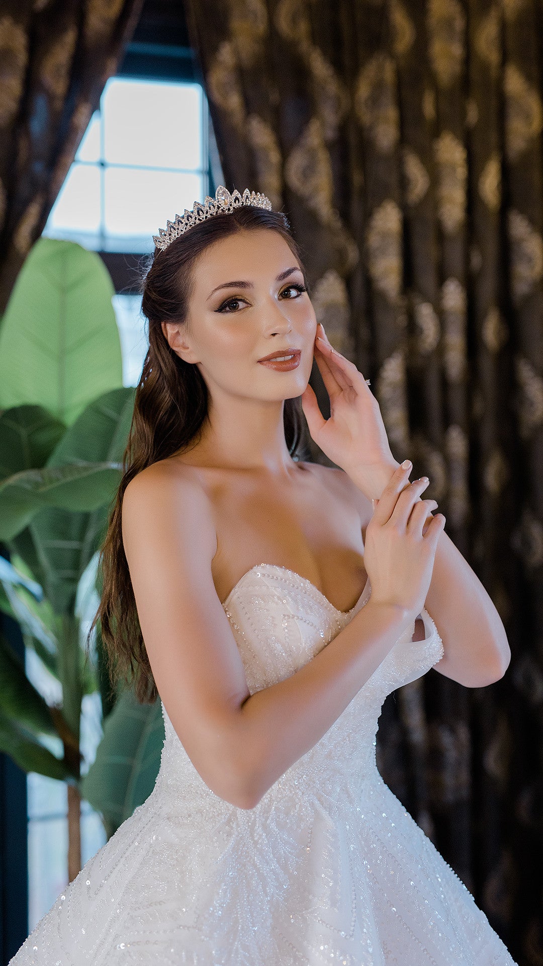 Abito da sposa a trapezio Sana