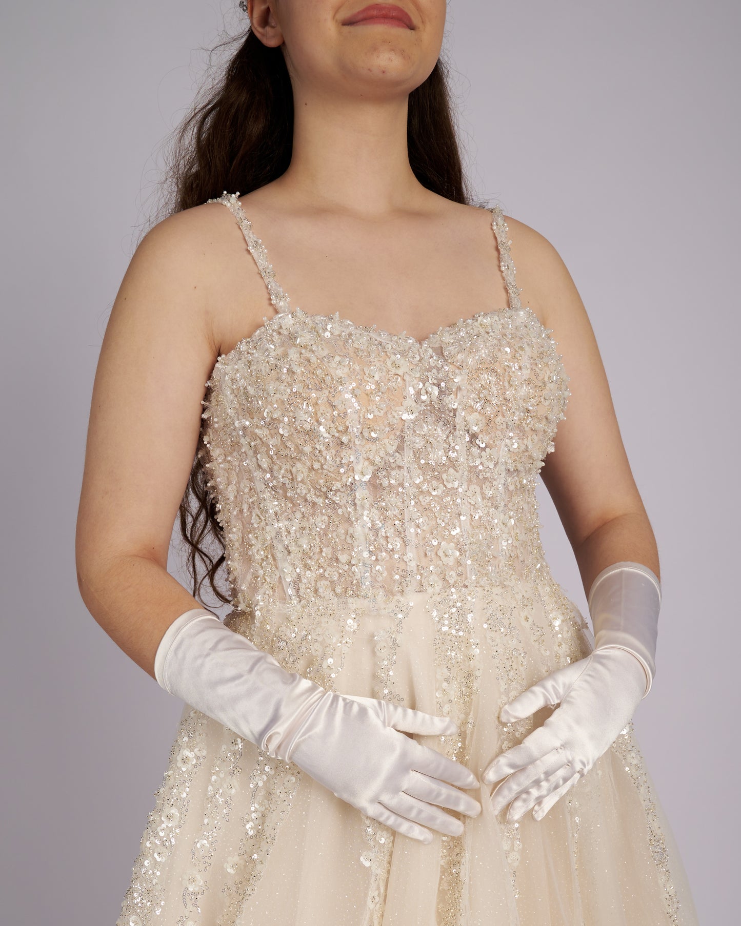 Elisana Nude Princess Bridal Gown Wedding Dresses