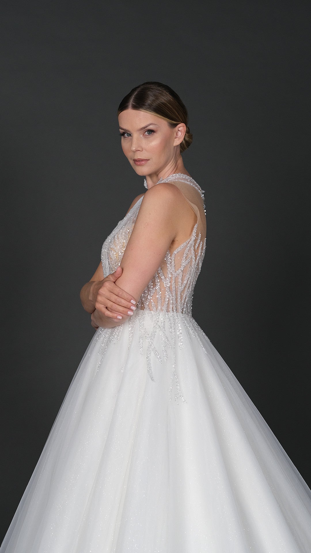 Katre narrow skirt a line wedding dress