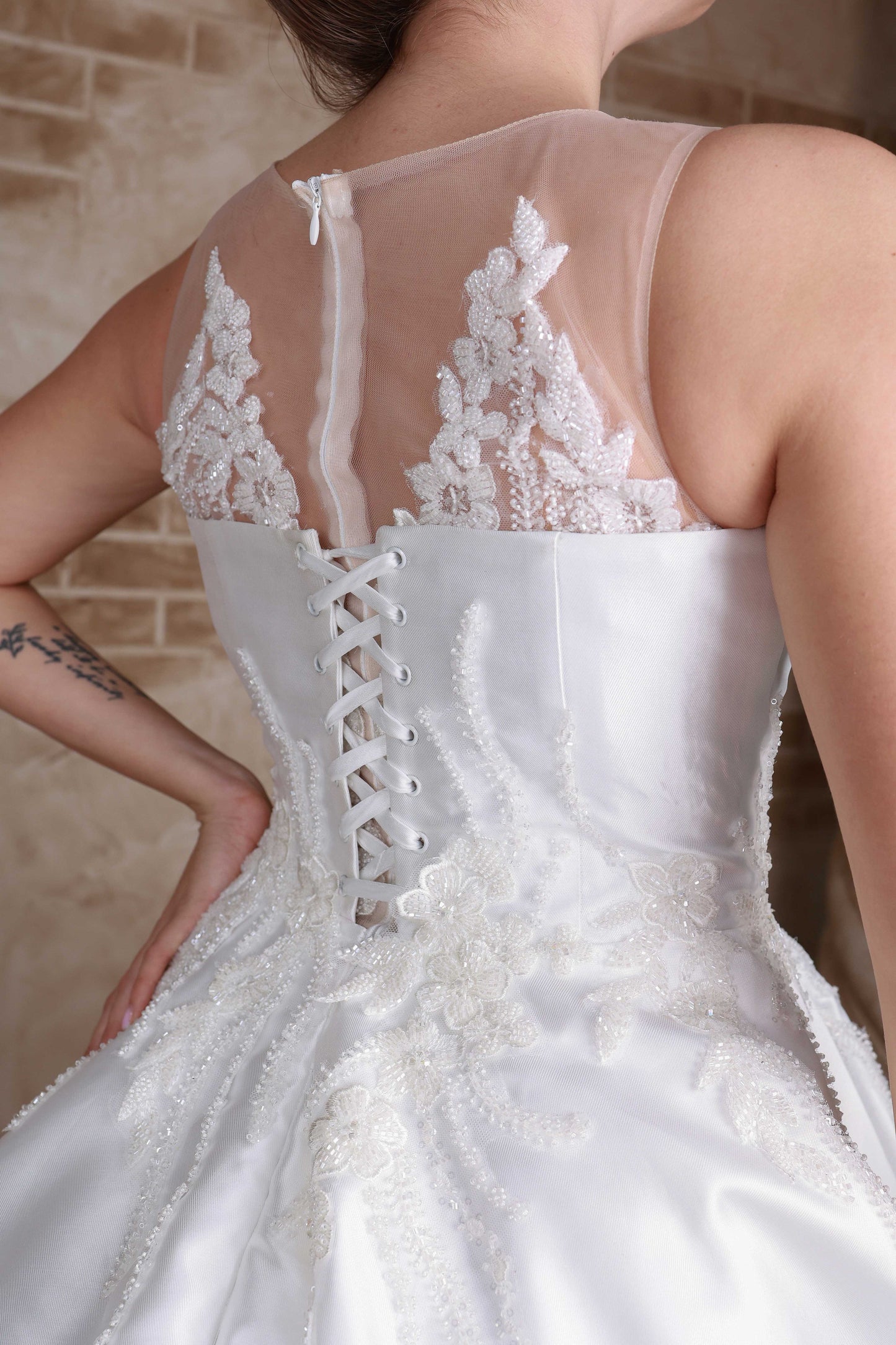 Abito da sposa Sara a trapezio