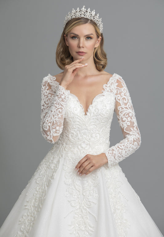 Abito da sposa a trapezio Sedef