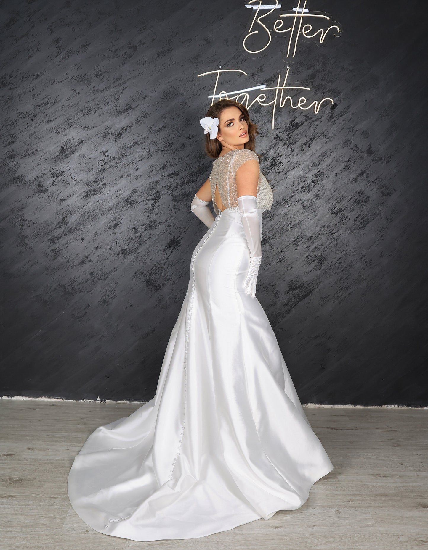 Beti mermaid wedding dress