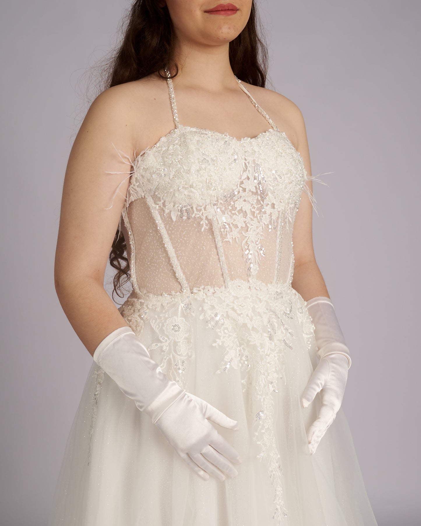 Roberta White Swan Wedding Dress
