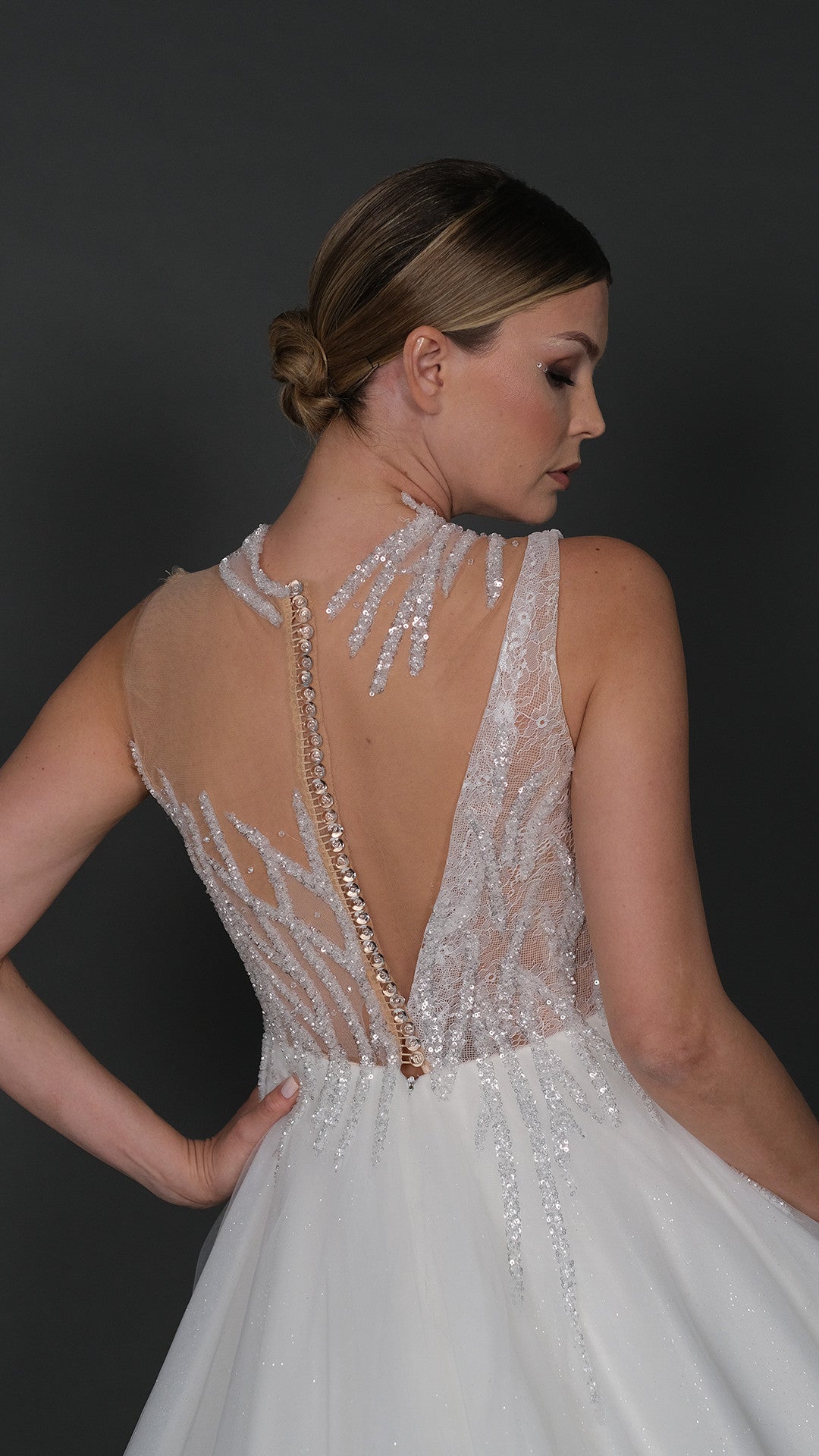 Katre narrow skirt a line wedding dress