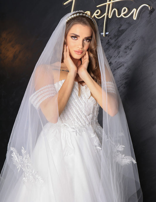 Abito da sposa a trapezio Nina