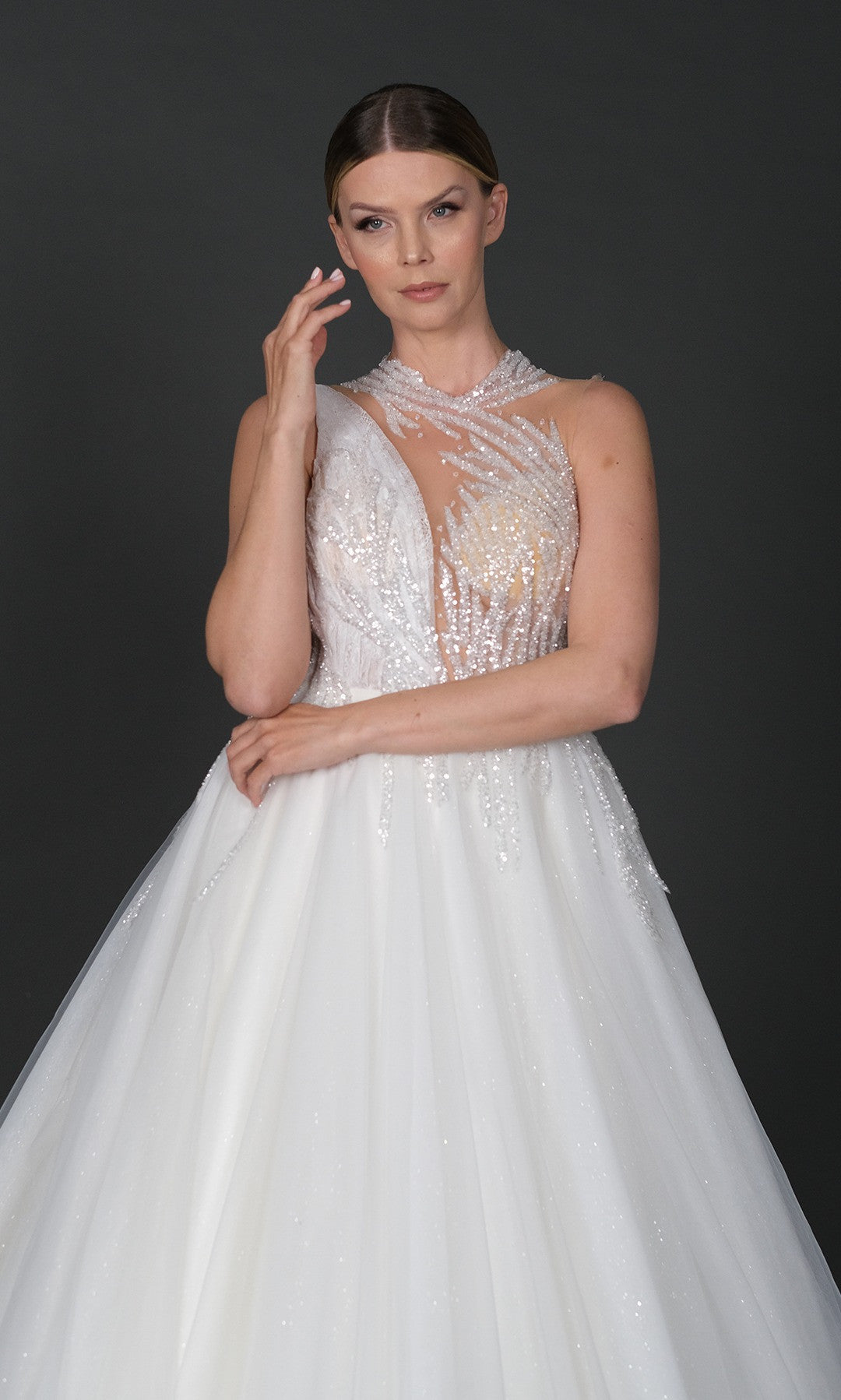 Katre narrow skirt a line wedding dress