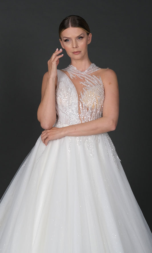 Katre narrow skirt a line wedding dress