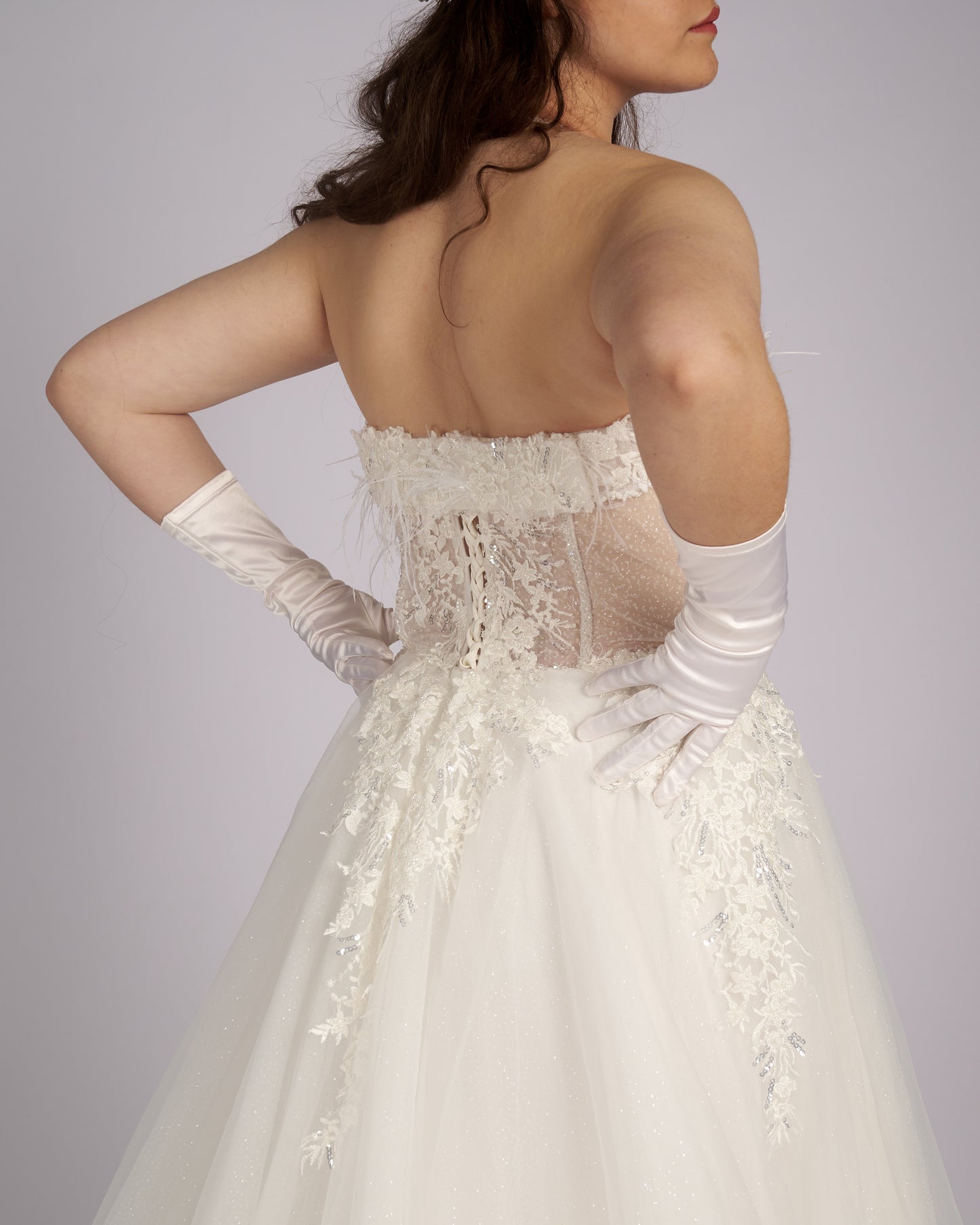 Roberta White Swan Wedding Dress