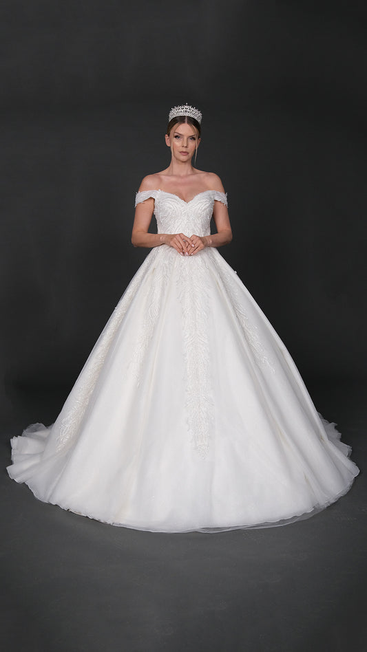 Abito da sposa a trapezio Mayda