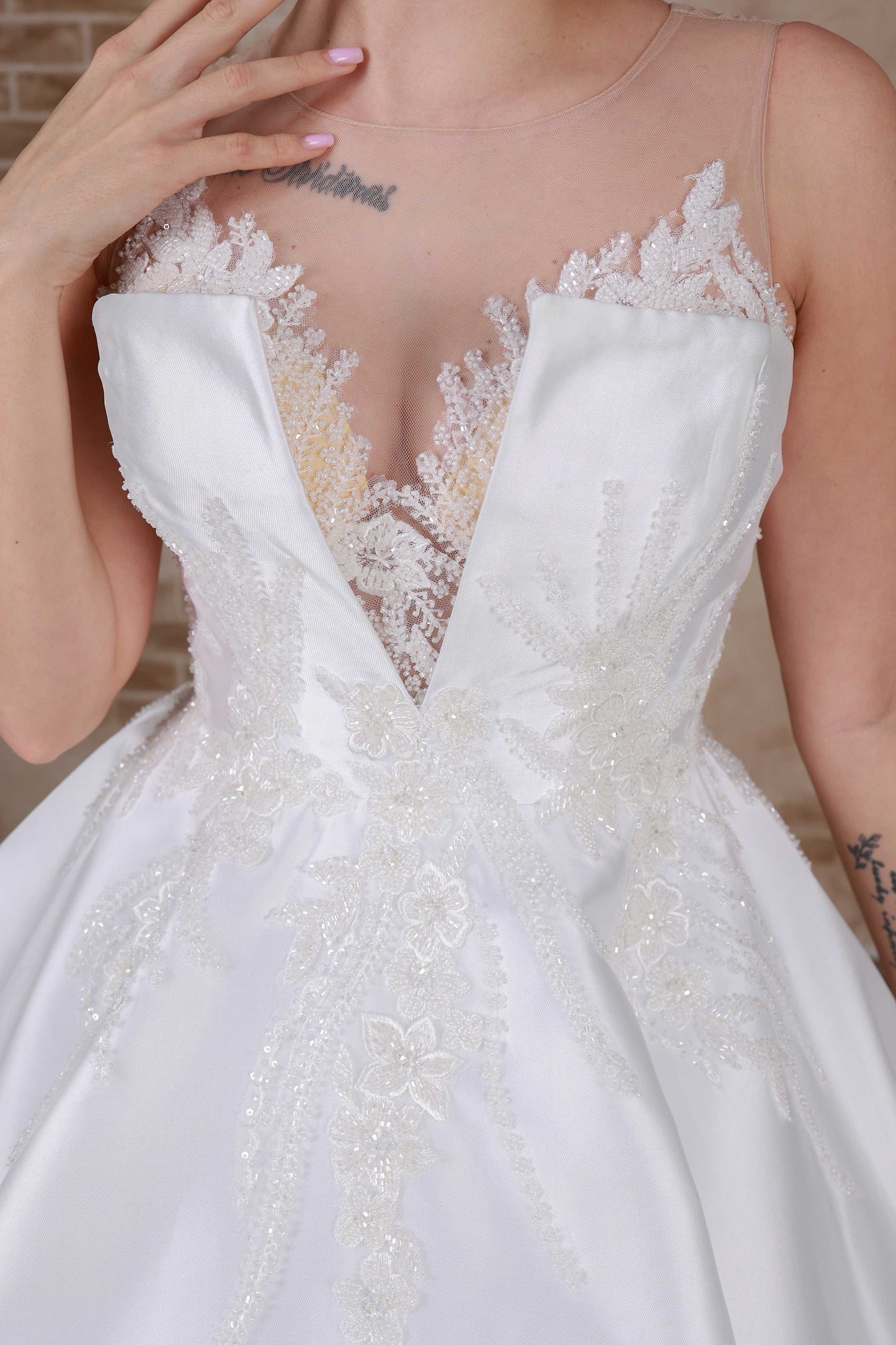 Abito da sposa Sara a trapezio