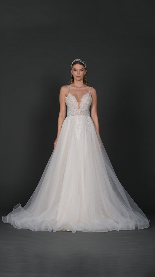 KARSU narrow skirt a line wedding dress