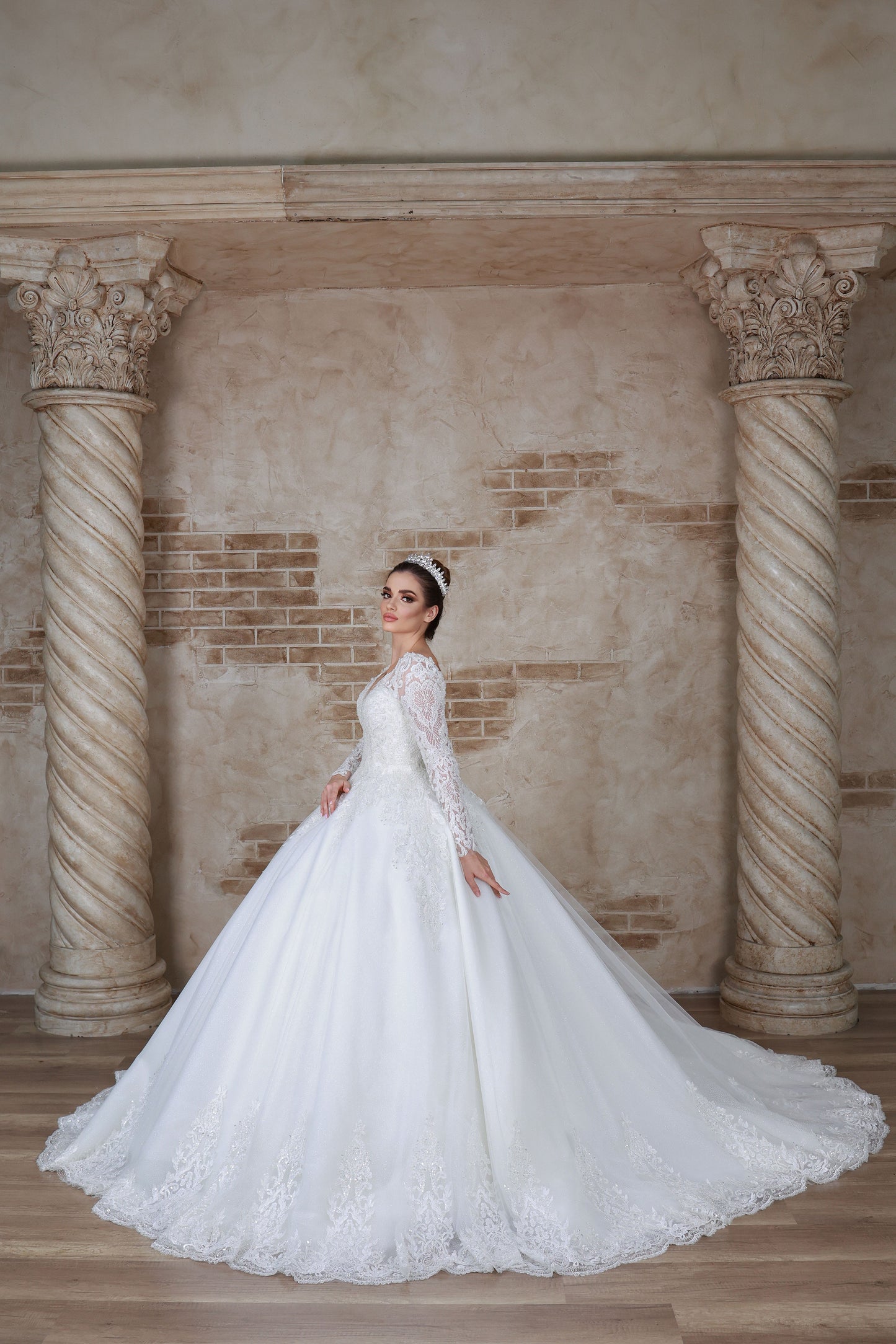 Abito da sposa Verda a trapezio