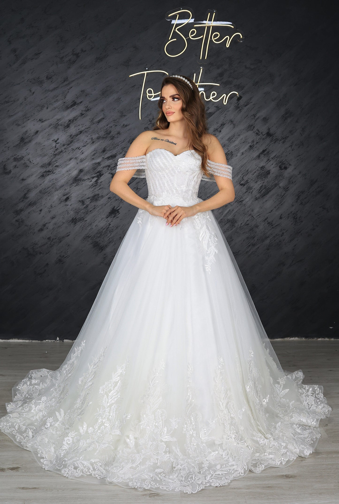 Abito da sposa a trapezio Nina