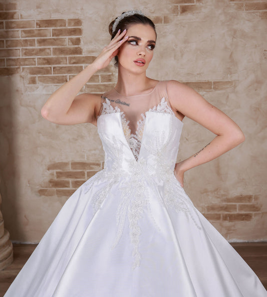Abito da sposa Sara a trapezio