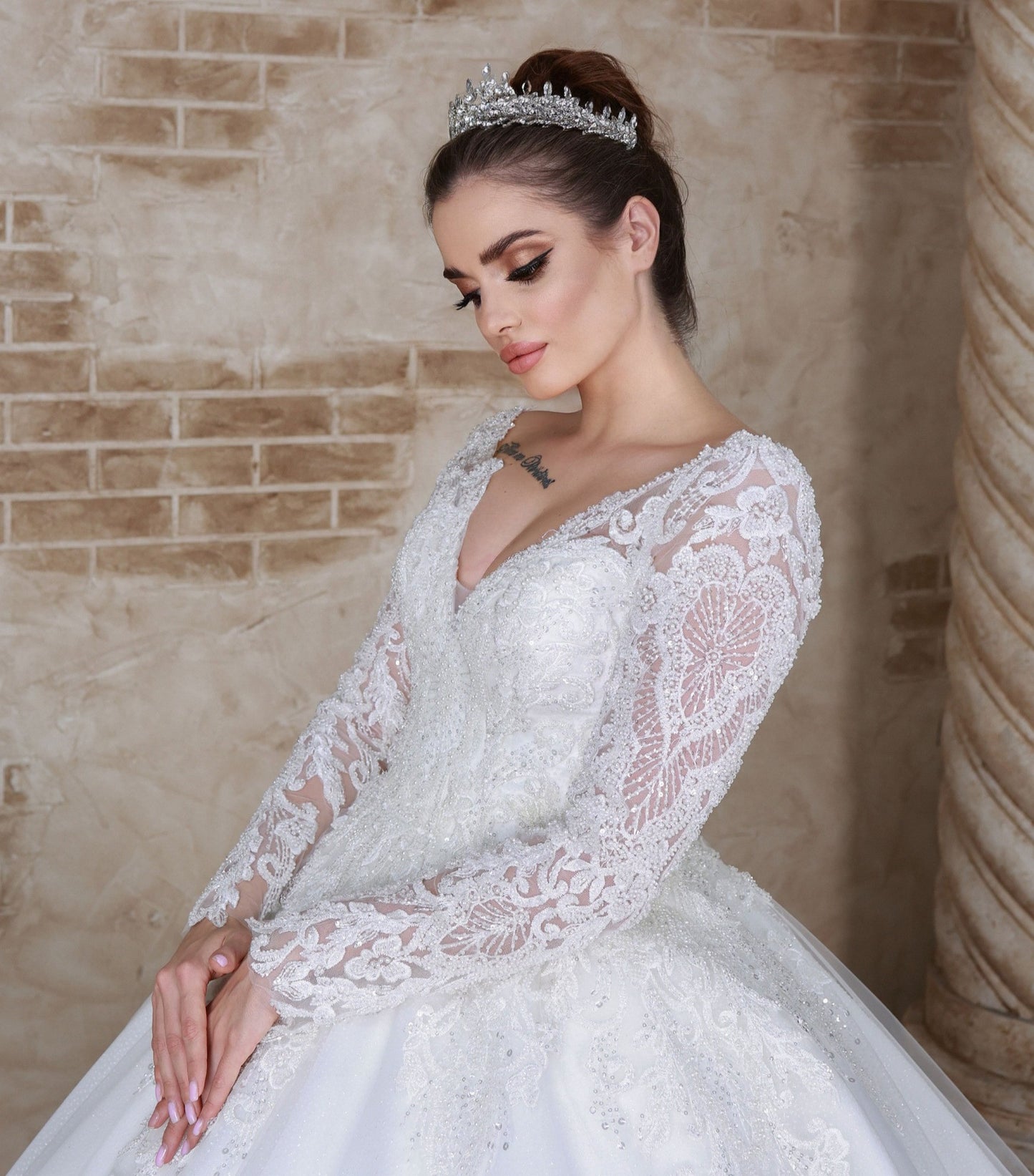 Abito da sposa Verda a trapezio