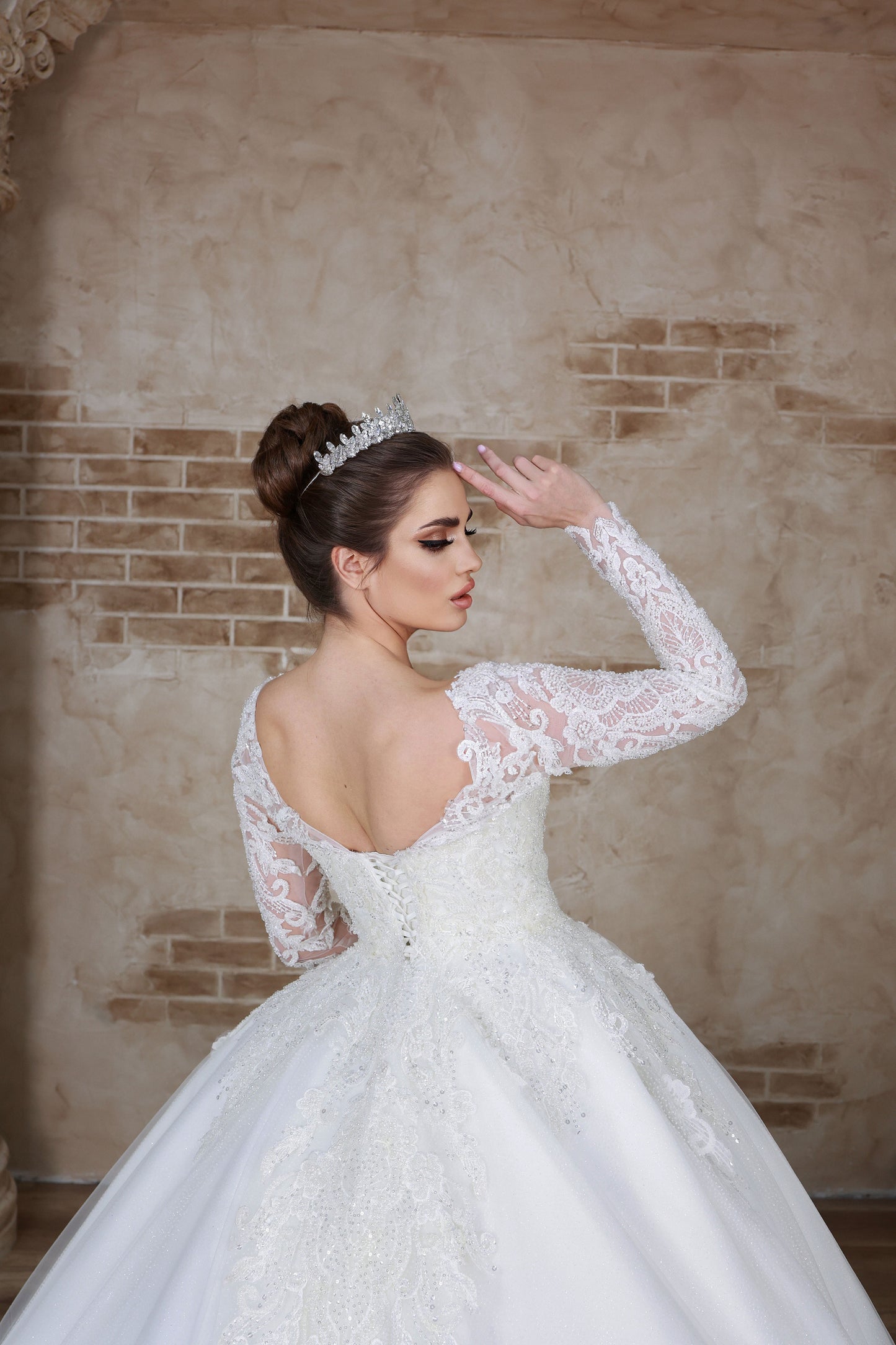 Abito da sposa Verda a trapezio