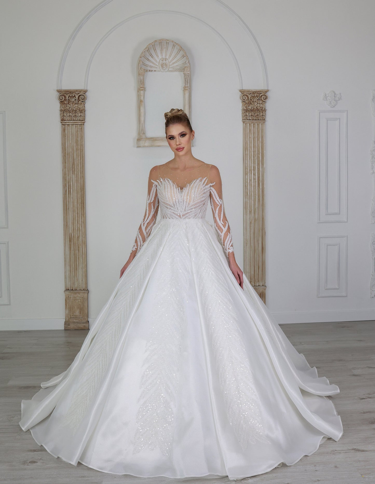 Abito da sposa a trapezio Yaprak