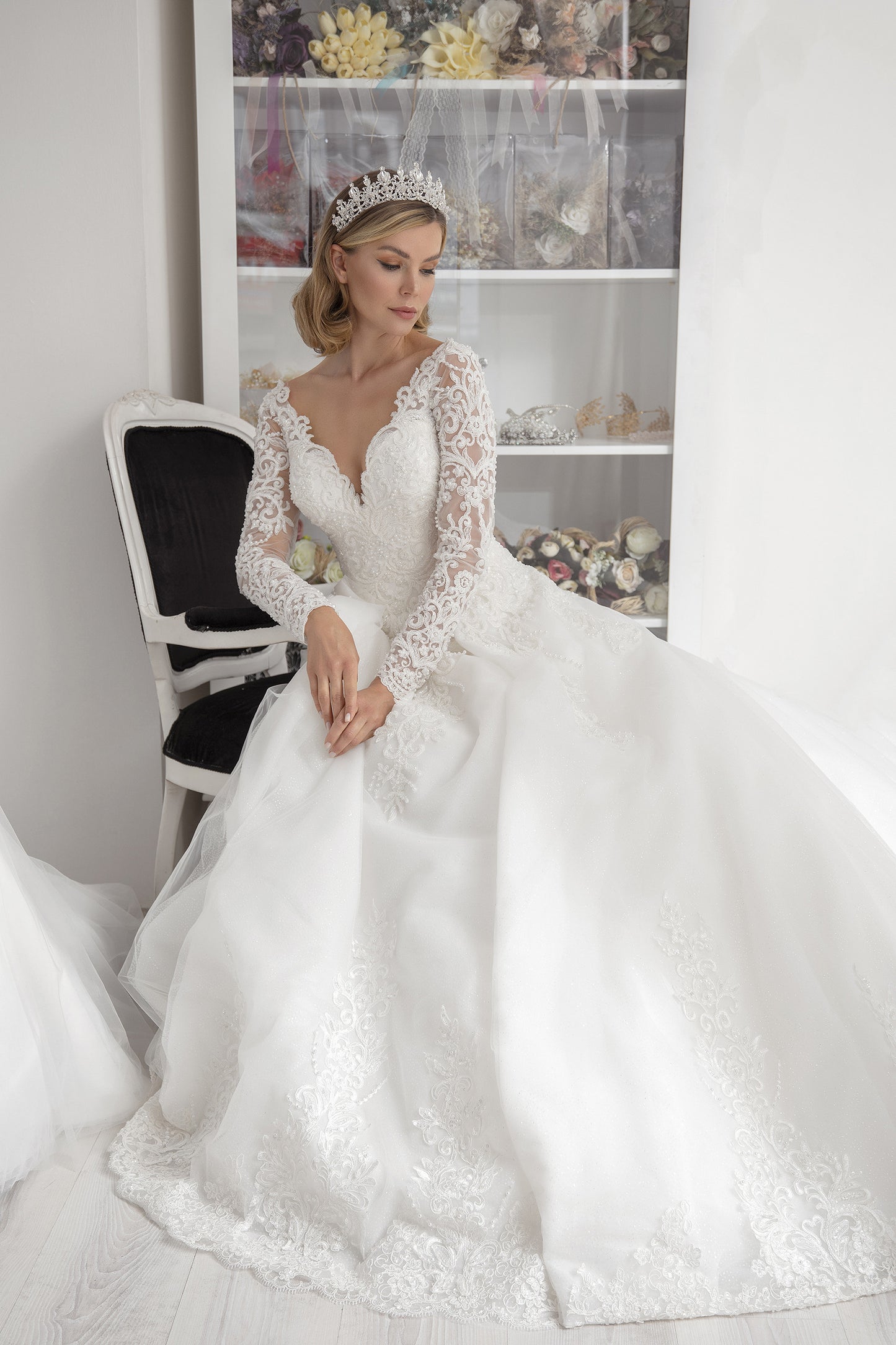 Abito da sposa a trapezio Sedef