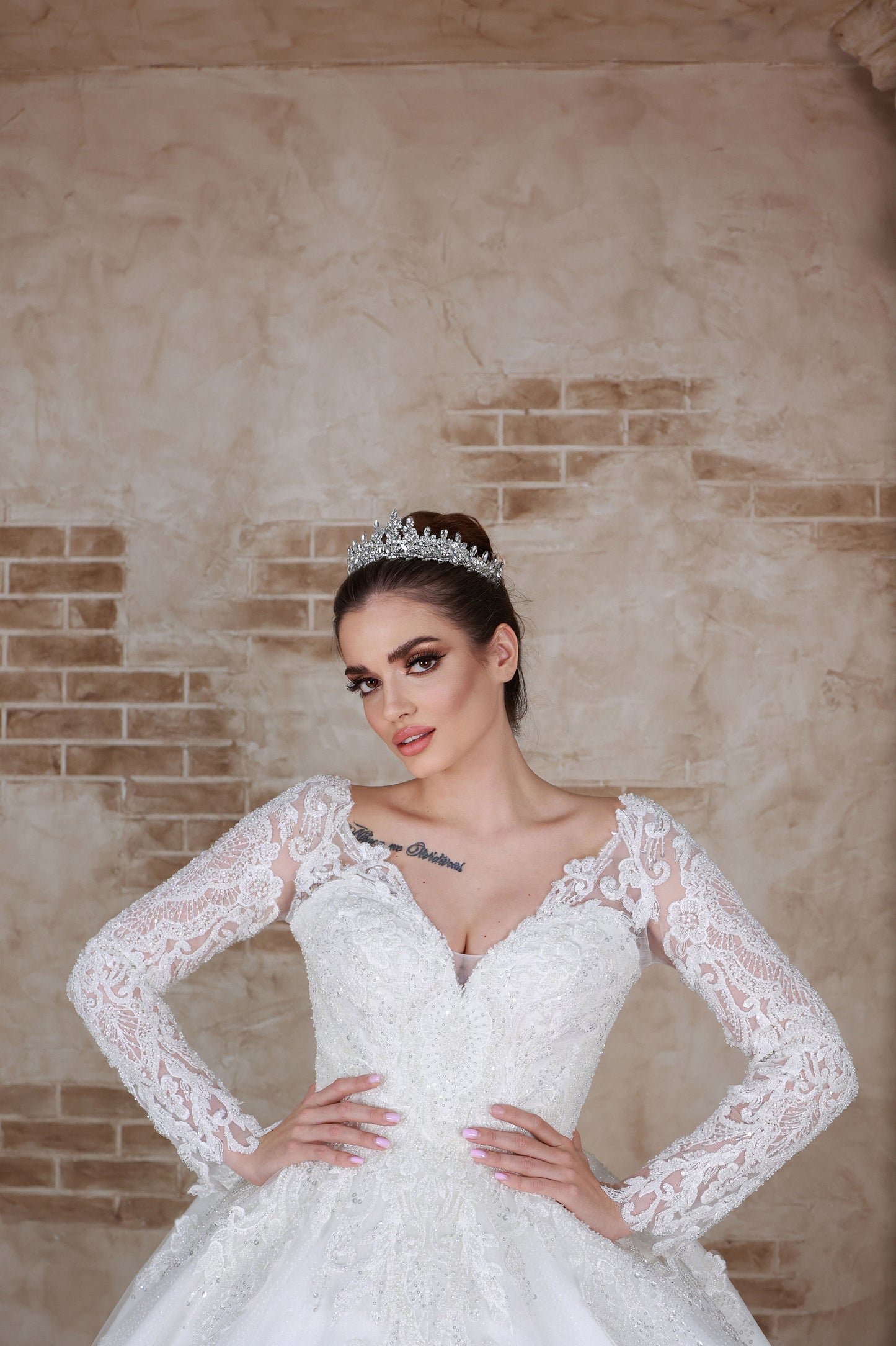 Abito da sposa Verda a trapezio