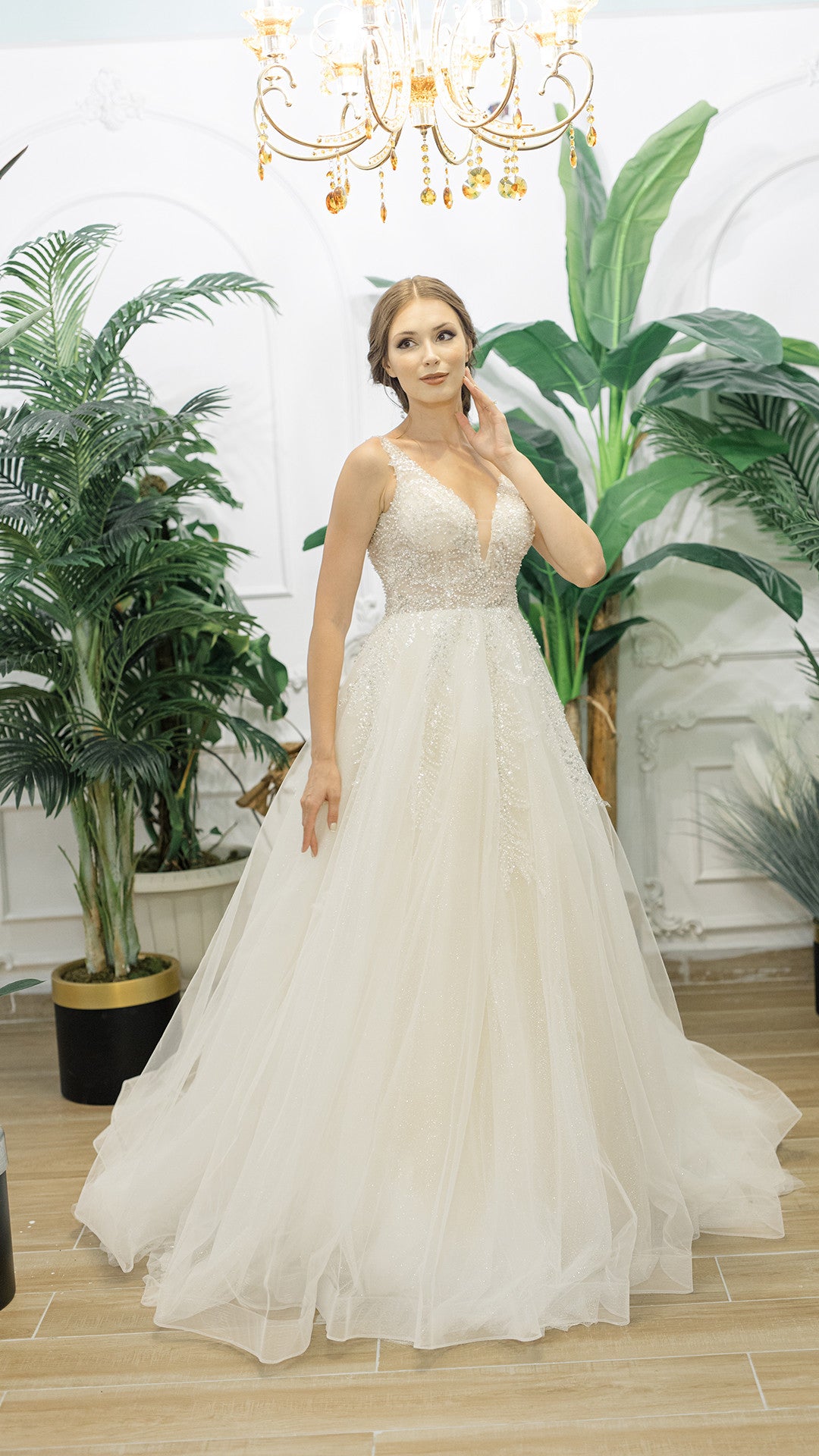 KUMRU a line narrow skirt wedding dress