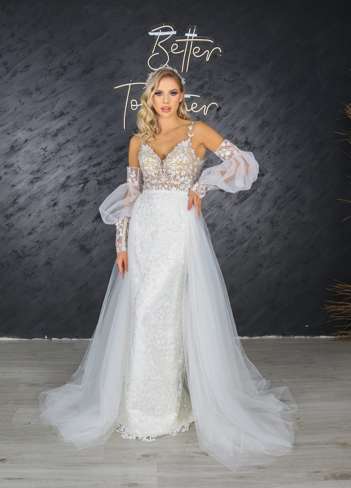 Abito da sposa a colonna Mila