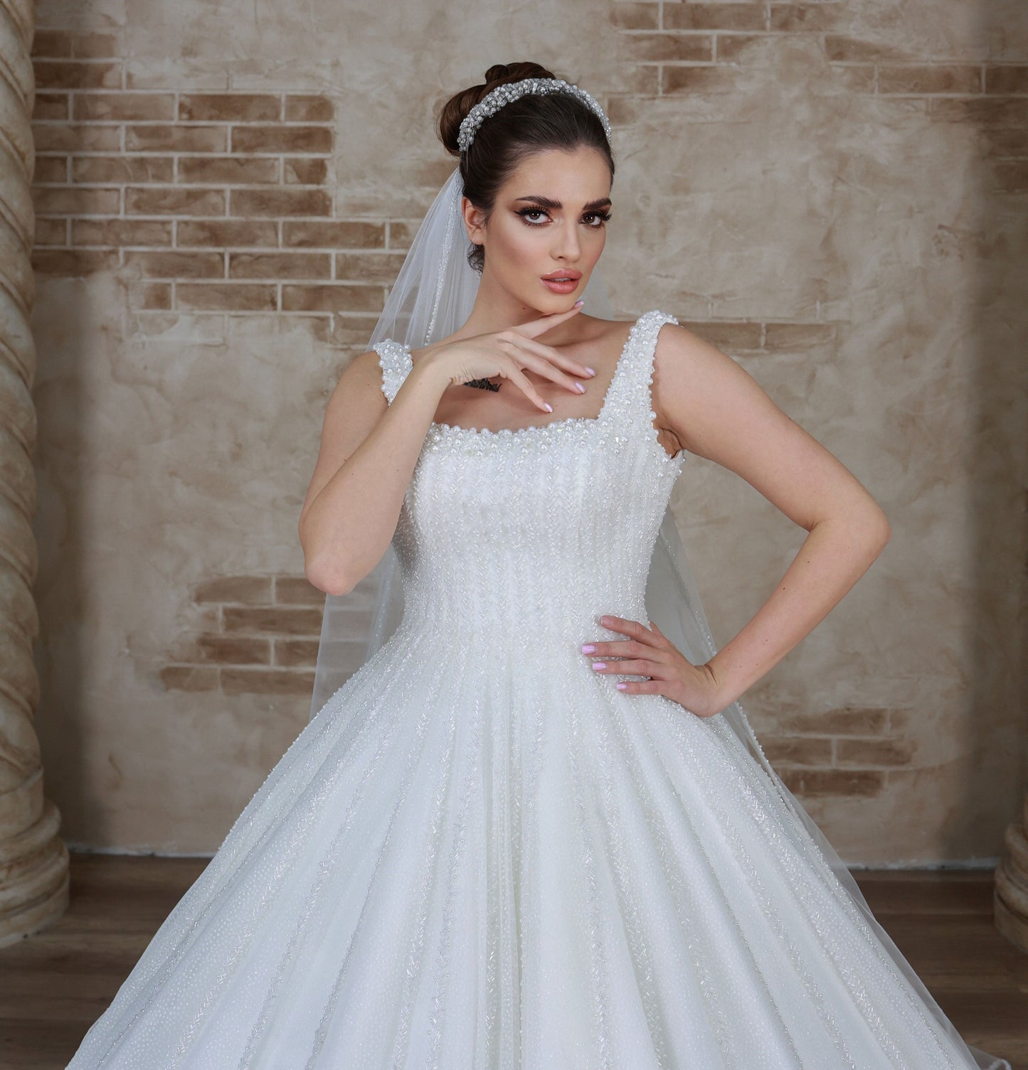 Rochie de mireasă Asi cu linie A