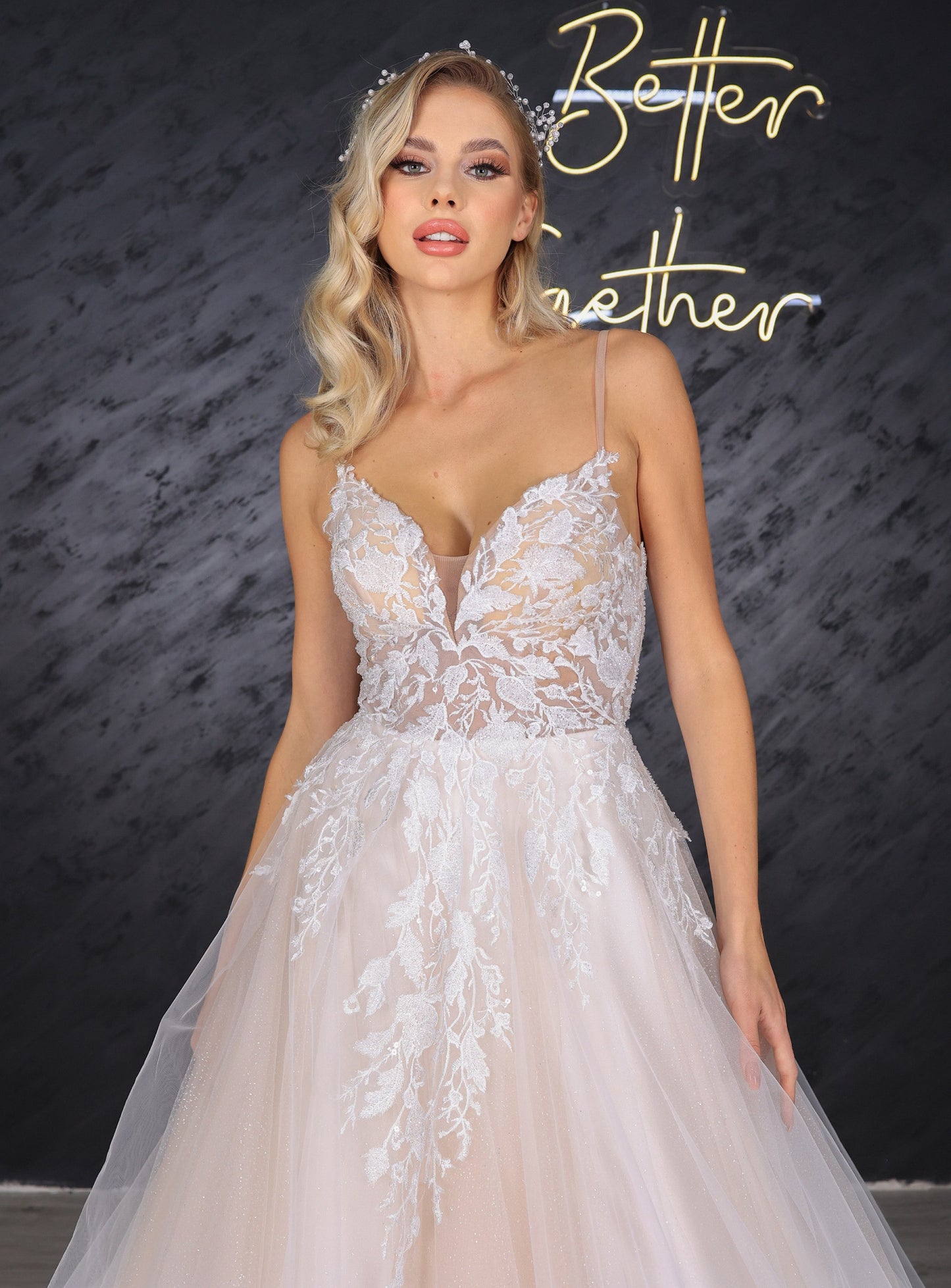 Lena narrow skirt a line wedding dress