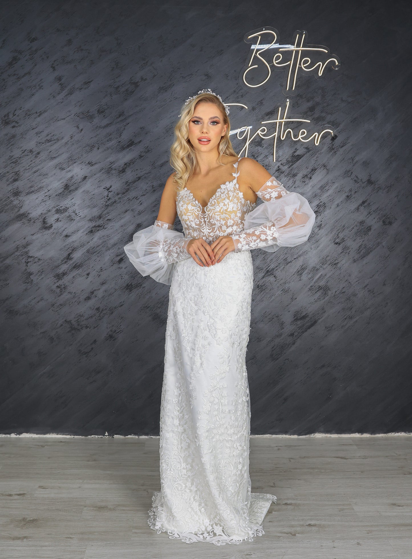 Abito da sposa a colonna Mila