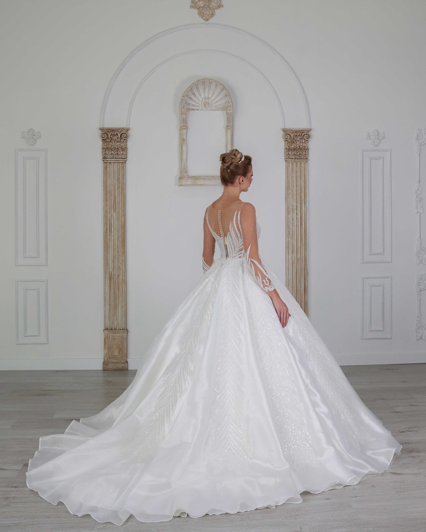 Abito da sposa a trapezio Yaprak