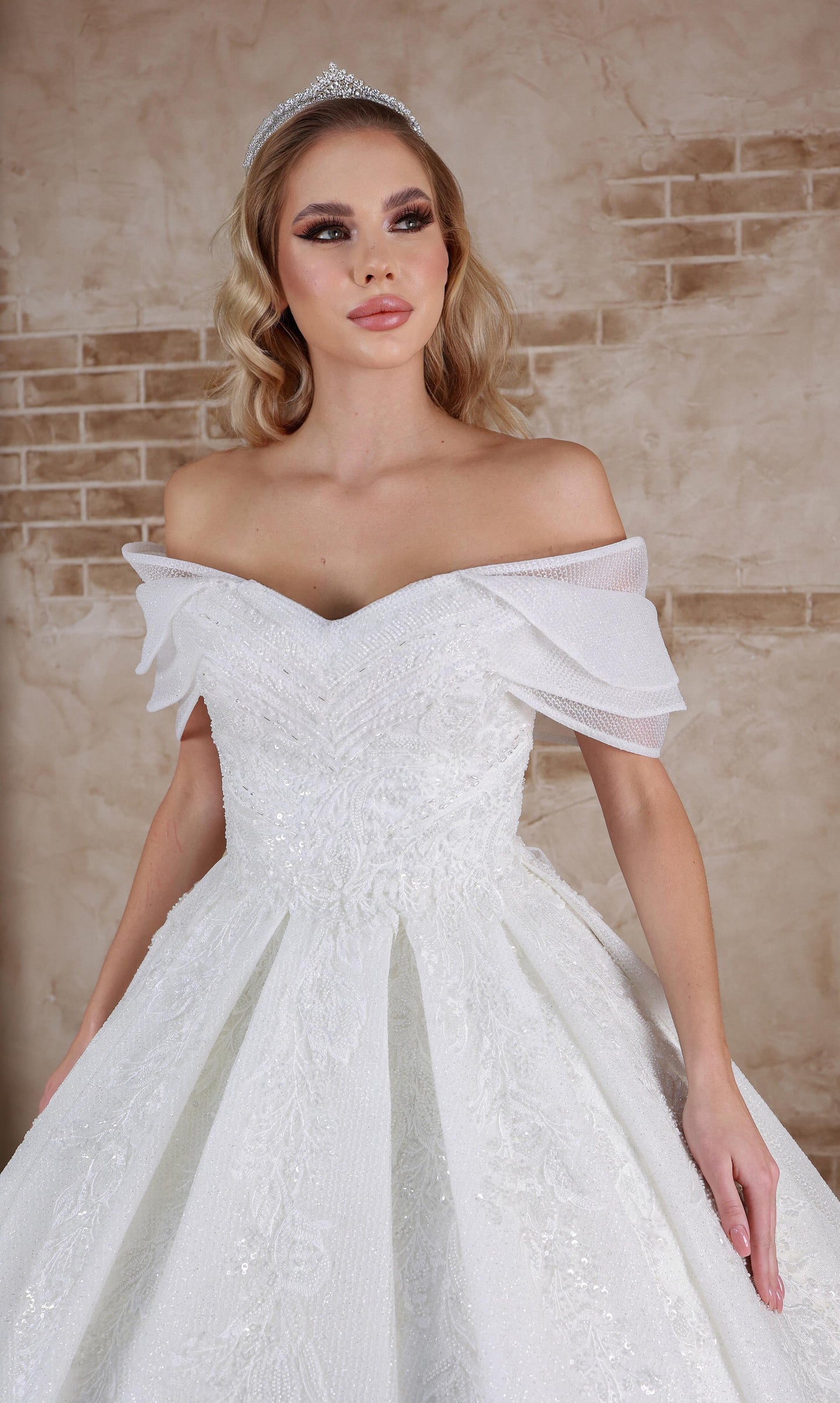 Liza a line wedding dress