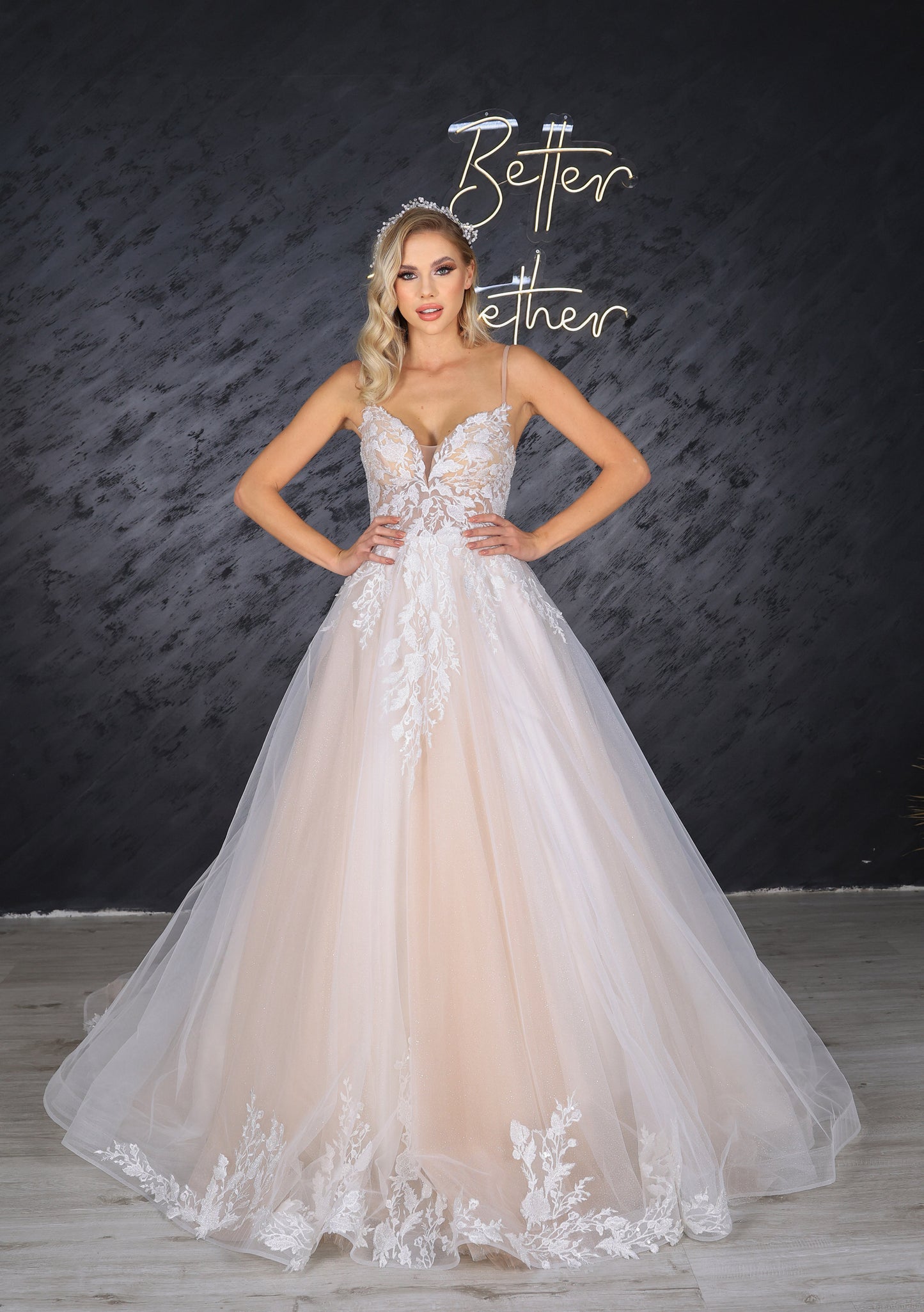 Lena narrow skirt a line wedding dress