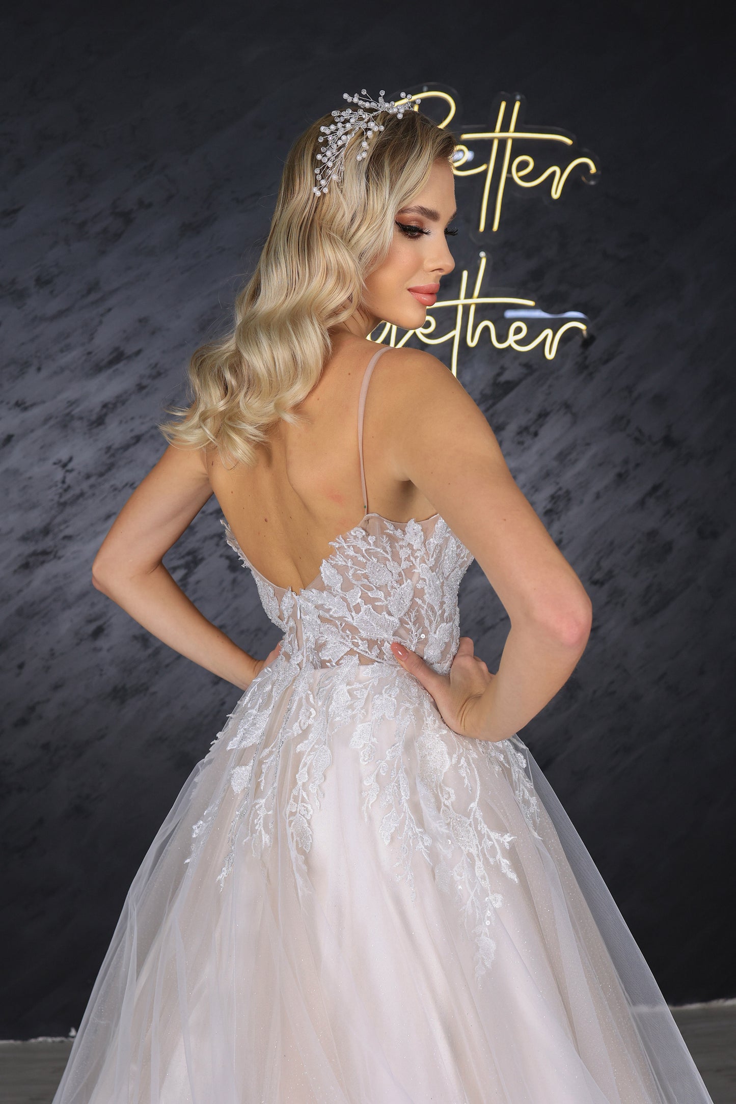 Lena narrow skirt a line wedding dress