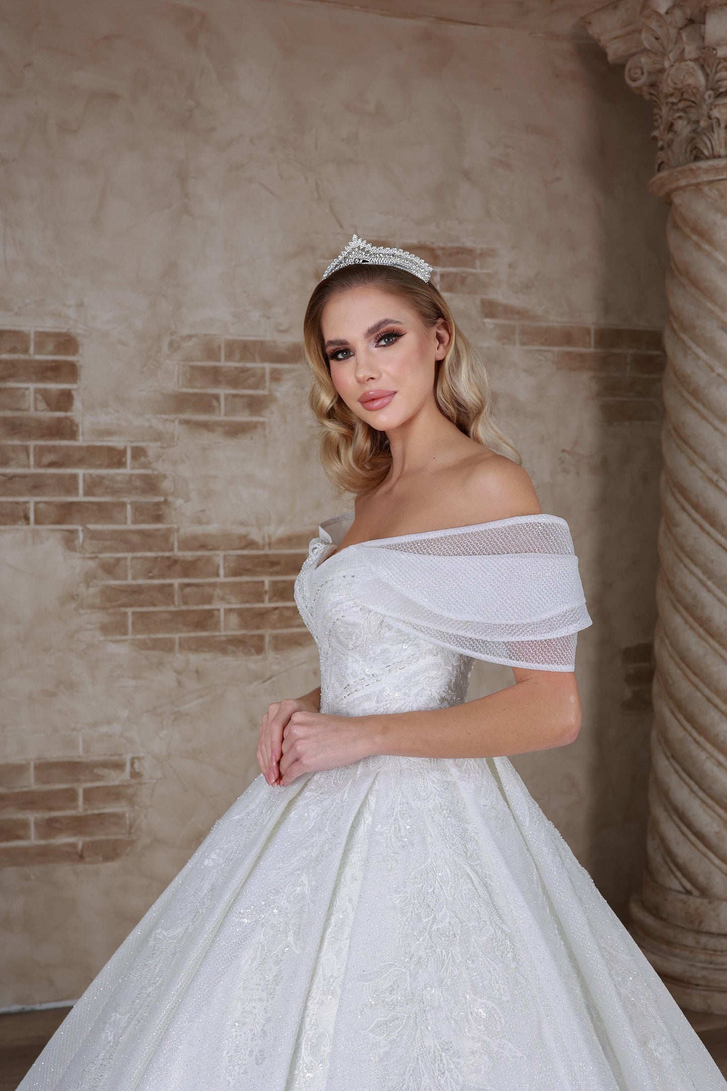 Liza a line wedding dress